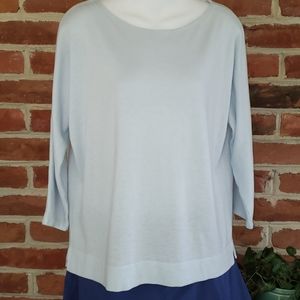 🏡DV Loft Blue Dolman 3/4 Sleeve Sweater Top M